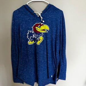 Kansas Jayhawk Hooded Tunic, Size XXL